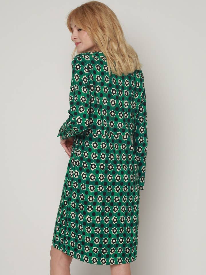 MADE IN SENS - Wholesale Dress - Women's - ROMEO TWIG GREEN2