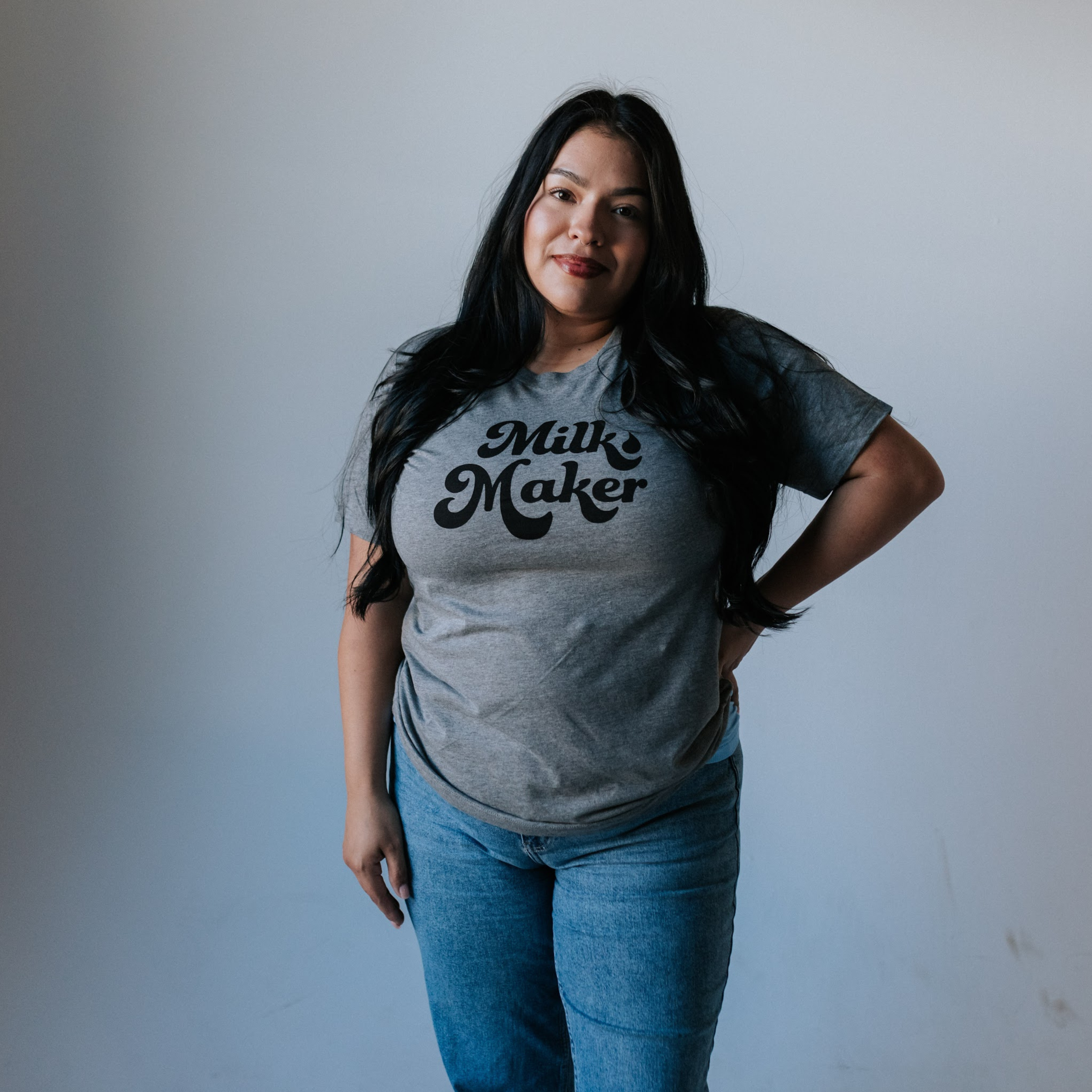 The Little Milk Bar - Wholesale Screen Printed T-Shirt - Women's - Milk Maker Tee2