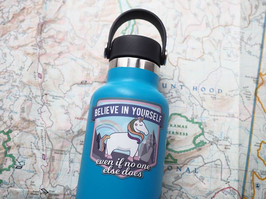 Sentinel Supply - Wholesale Sticker - Believe in Yourself Cute Rainbow Unicorn Sticker3