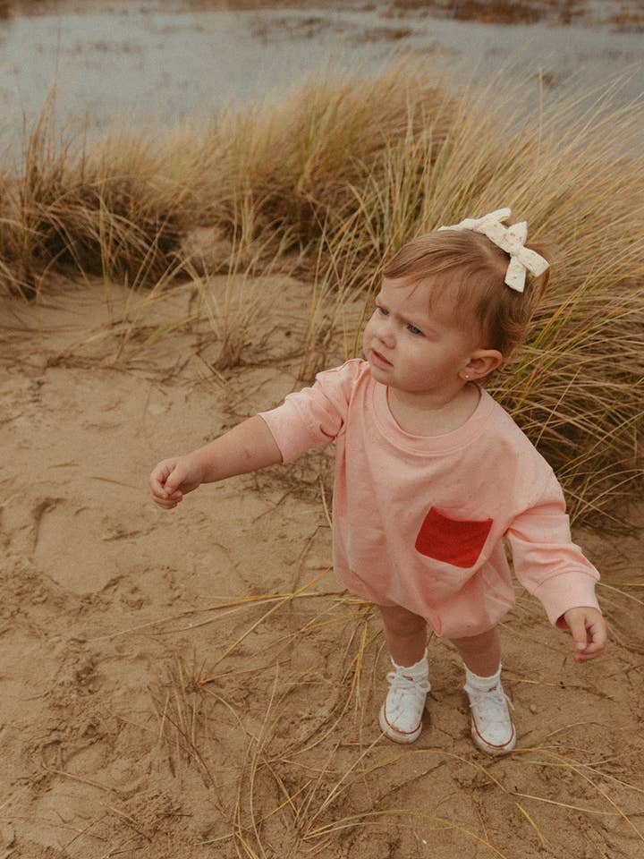 Harley Pocket Romper in Blossom for wholesale by Winnie + Crew