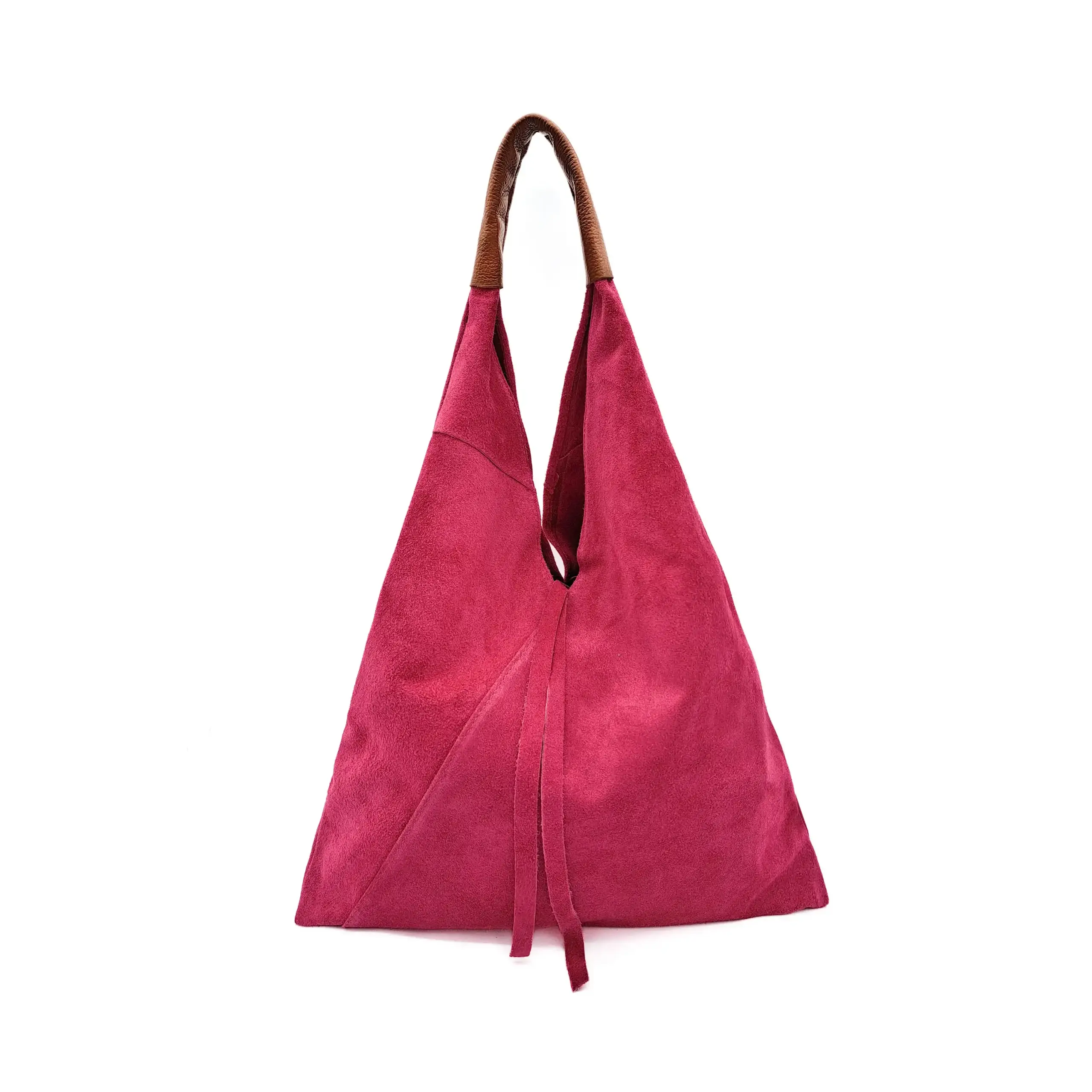 Ellas Trading - Wholesale Shoulder Bag - Women's - Drawstring Slouchy Italian Suede Tote Bag with Purse6