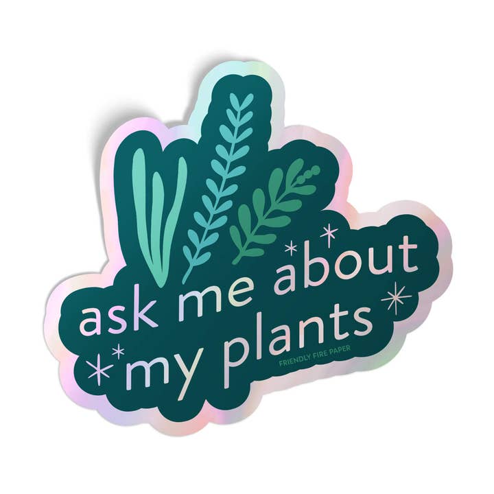 My Plants - Holographischer Aufkleber für den Großhandel von Friendly Fire Paper