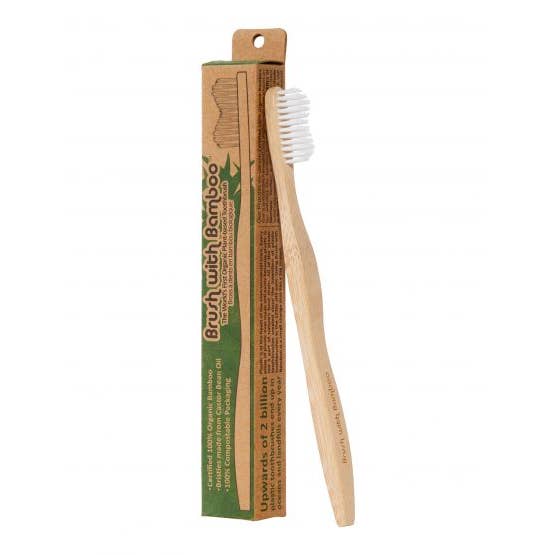 Brush With Bamboo - Wholesale Toothbrush - Adult Toothbrush - Standard Soft