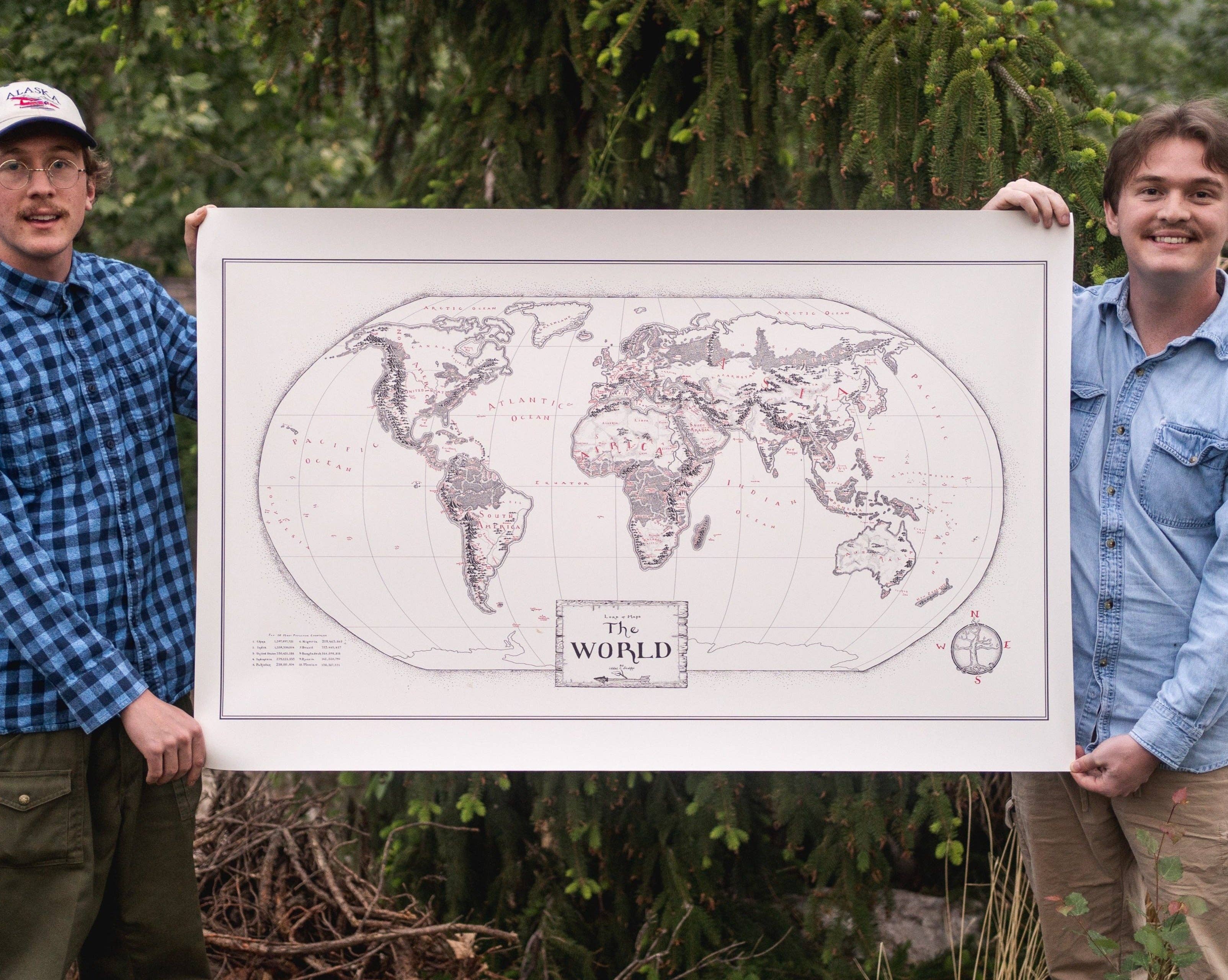 Lord of Maps - Wholesale Map - Hand-Drawn High Quality World Map4