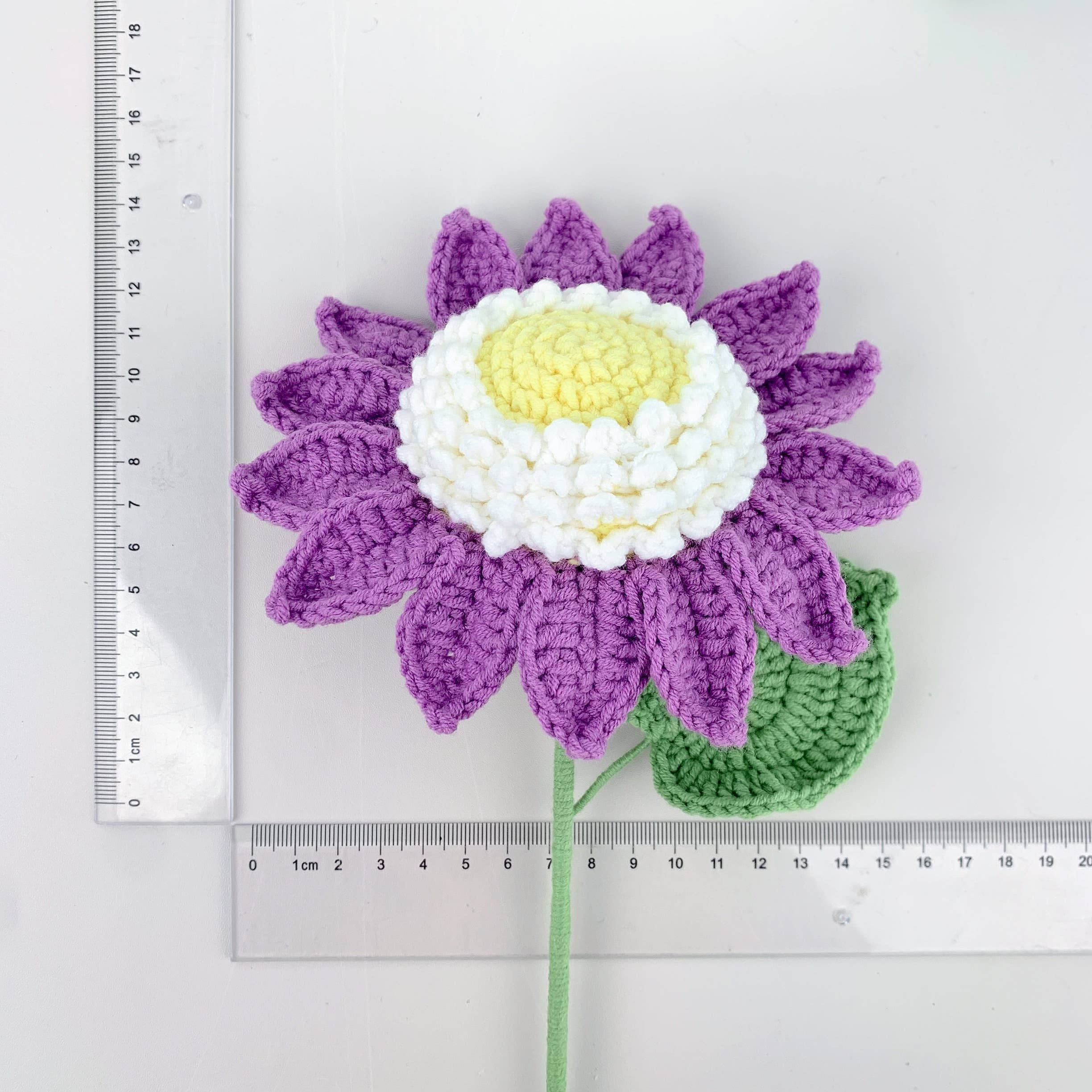 Lilyrosy（Duty free) - Wholesale Kunstbloemen - Handgemaakte gehaakte zonnebloemen cadeaus, vakantiecadeaus, woondecoratie8