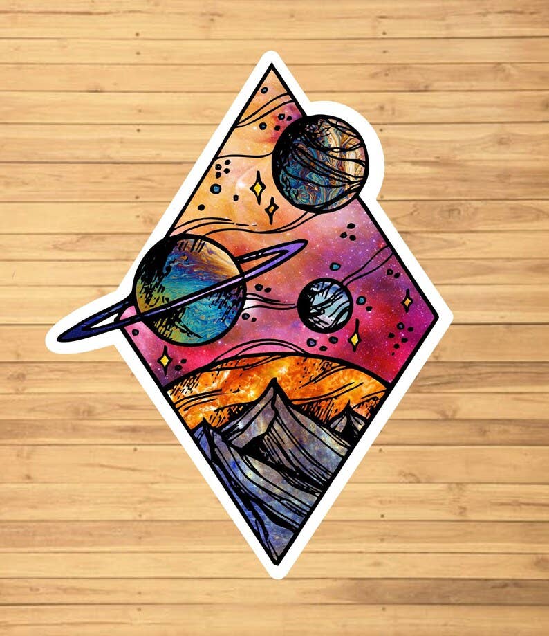 EnchantingSunshine - Wholesale Sticker - Outer Space Sticker1