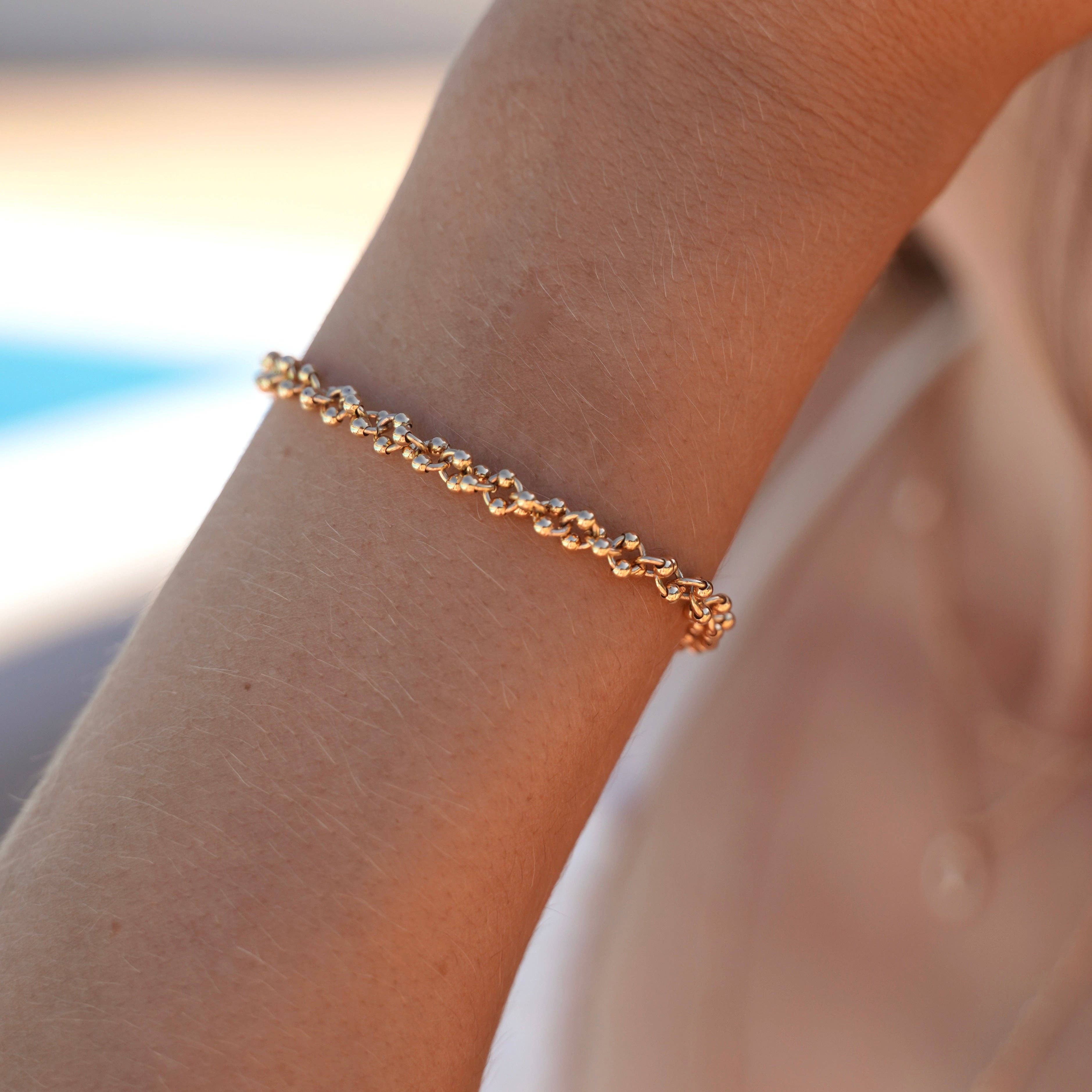 Meora Paris - Vente Bracelets maillon et chaîne - Bracelet Eros plaqué or 18k6