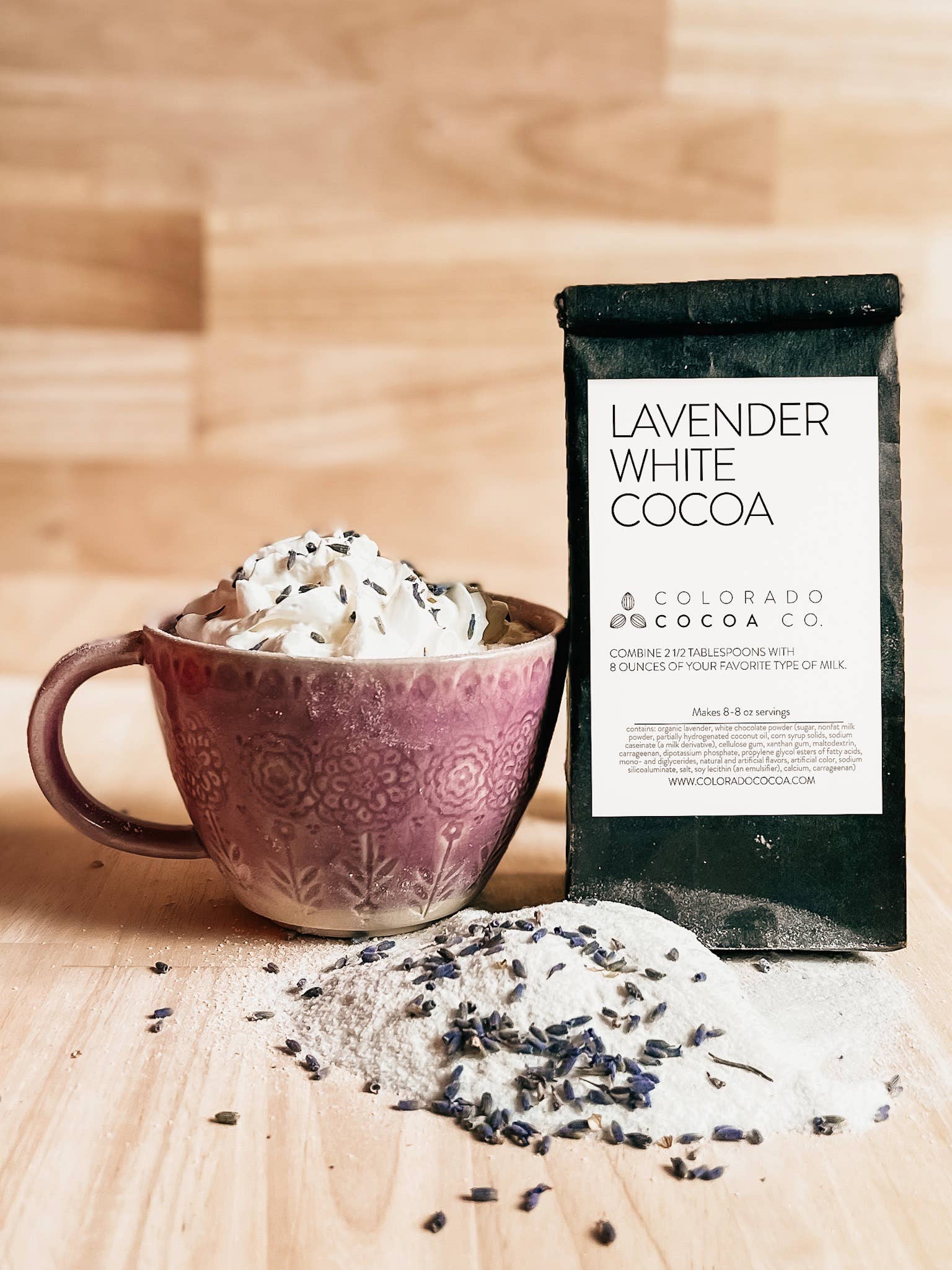 Colorado Cocoa Company - Wholesale Hot Cocoa Mix/Kit - Lavender White Cocoa4