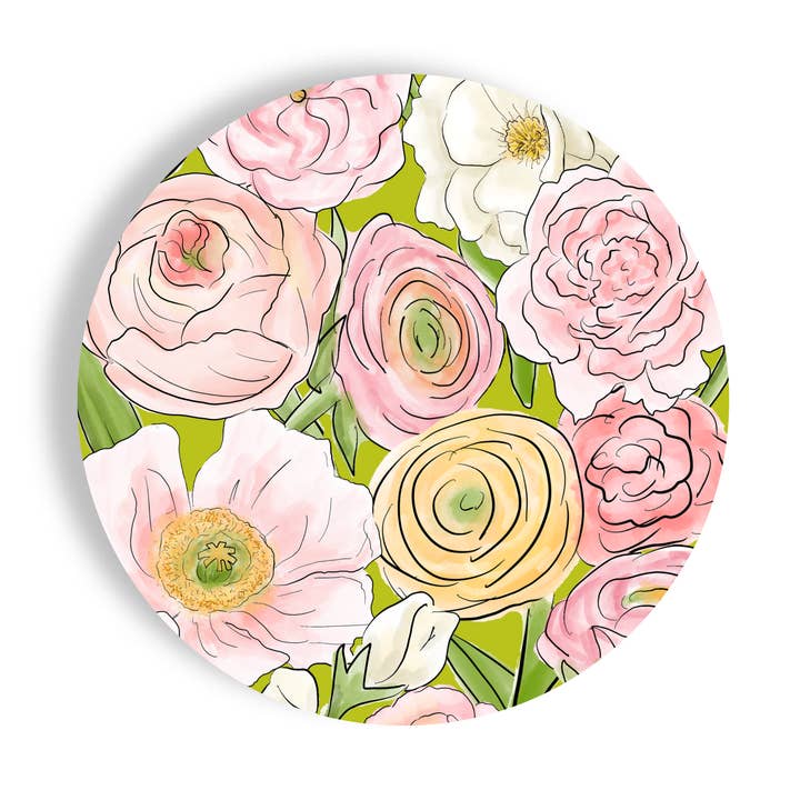 Fabulous Floral 24ct 9" Paper Plates– Salad/Dinner Separates for wholesale by Fabuplates