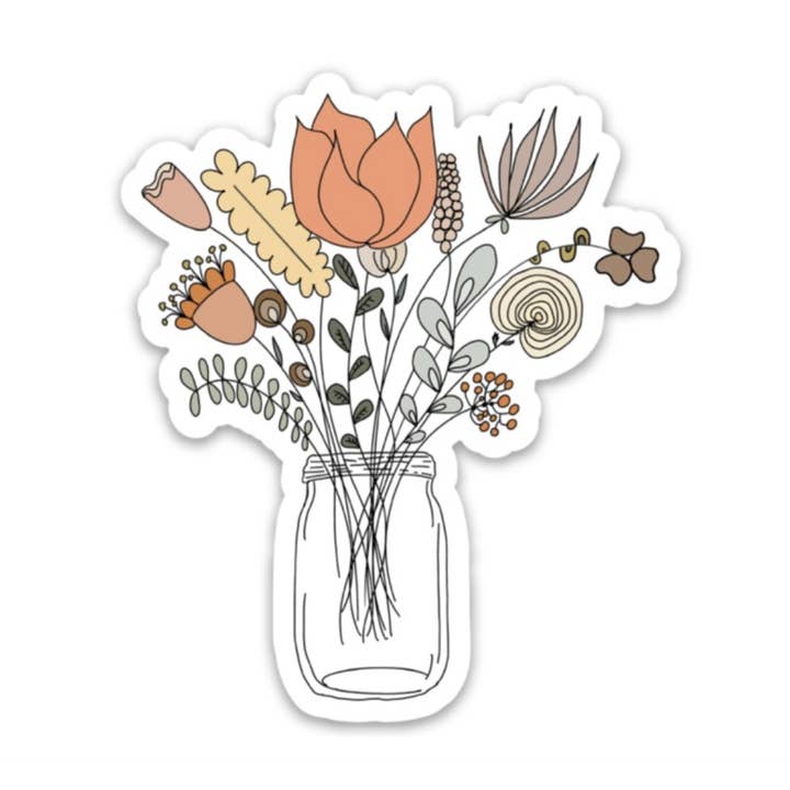 Floral Bouquet Sticker for wholesale by swaygirls