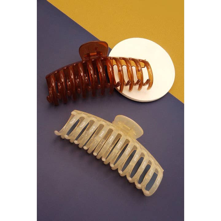 JOSSLYN by wall to wall - Wholesale Hair Clip - Women's - EXTRA LARGE CURVED HAIR CLAW CLIPS | 40H462