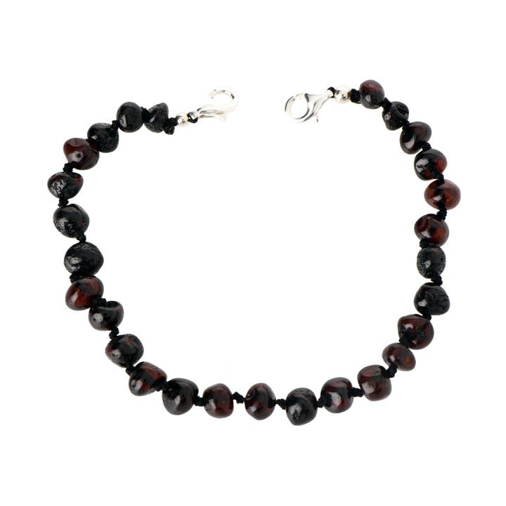 Cherry Baroque Polished Amber Anklet for Adult for wholesale by The Natural Amber