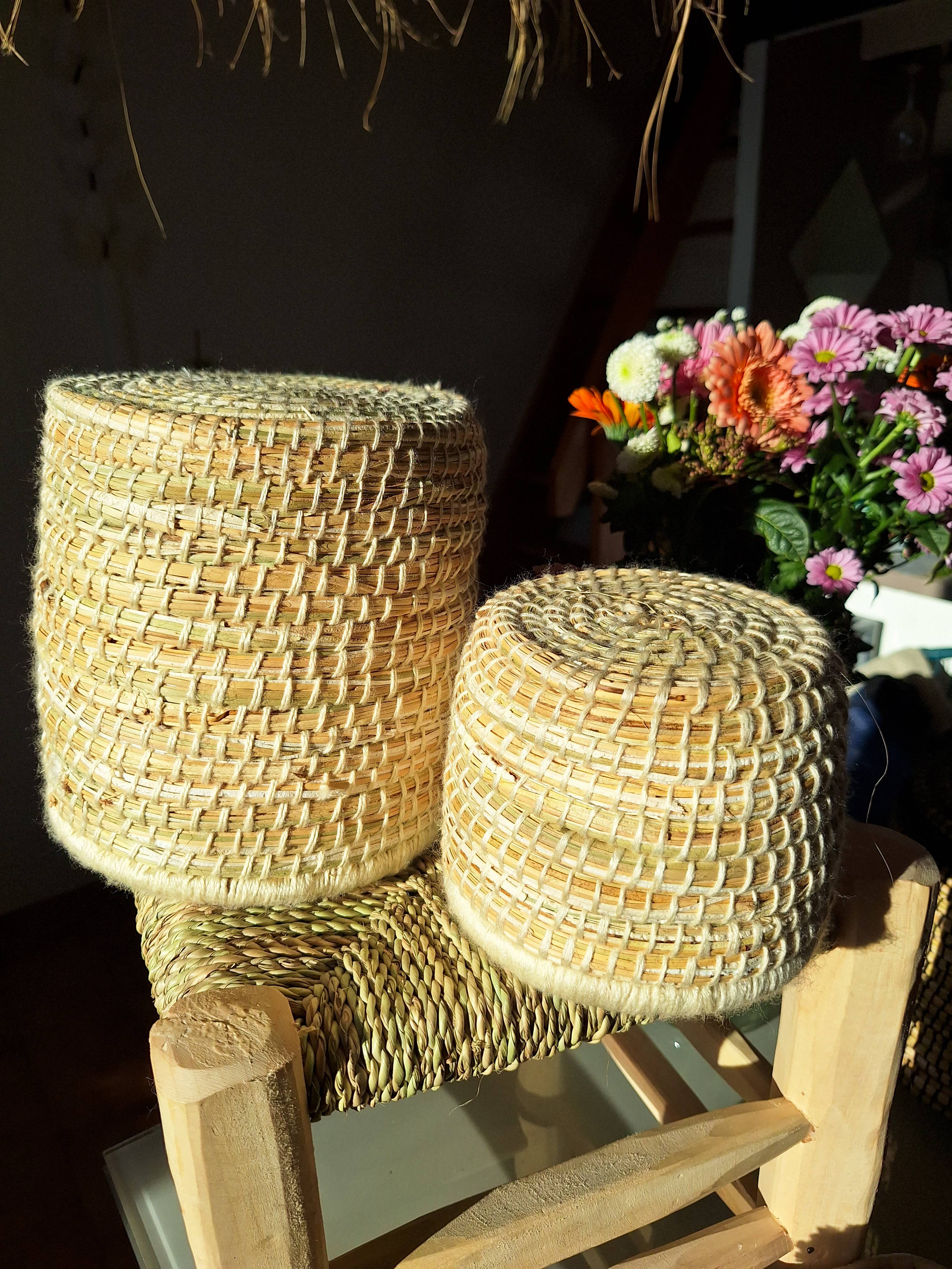 LeBazare – Großhandel Korb – Marokkanischer handgefertigter Berber-Korb mit Deckel11