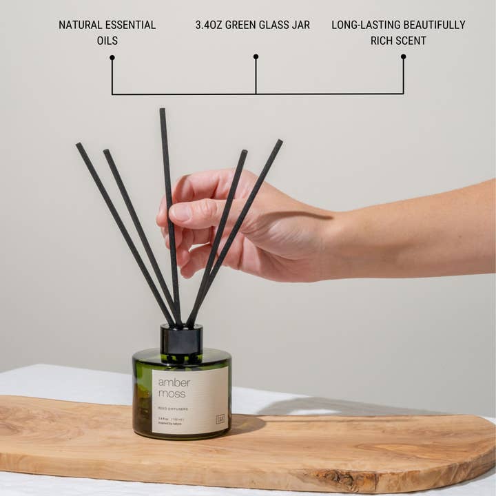 Craft & Kin - Wholesale Reed Diffuser - Green Glass Reed Diffuser7