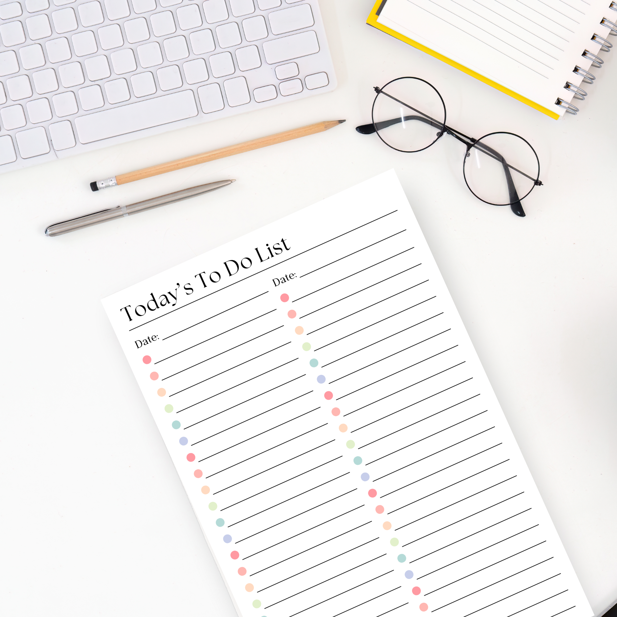 Eleventh and Taylor - Wholesale Notepad - Daily To-Do List and Schedule: 50 Page Tear-Off Notepad2