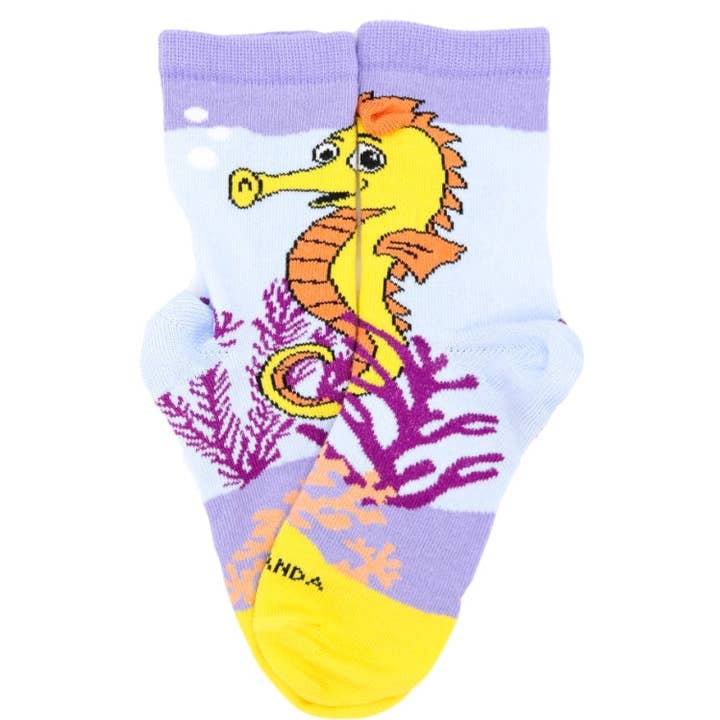 Magical Seahorse Socks (Ages 0-7) for wholesale by Sock Panda