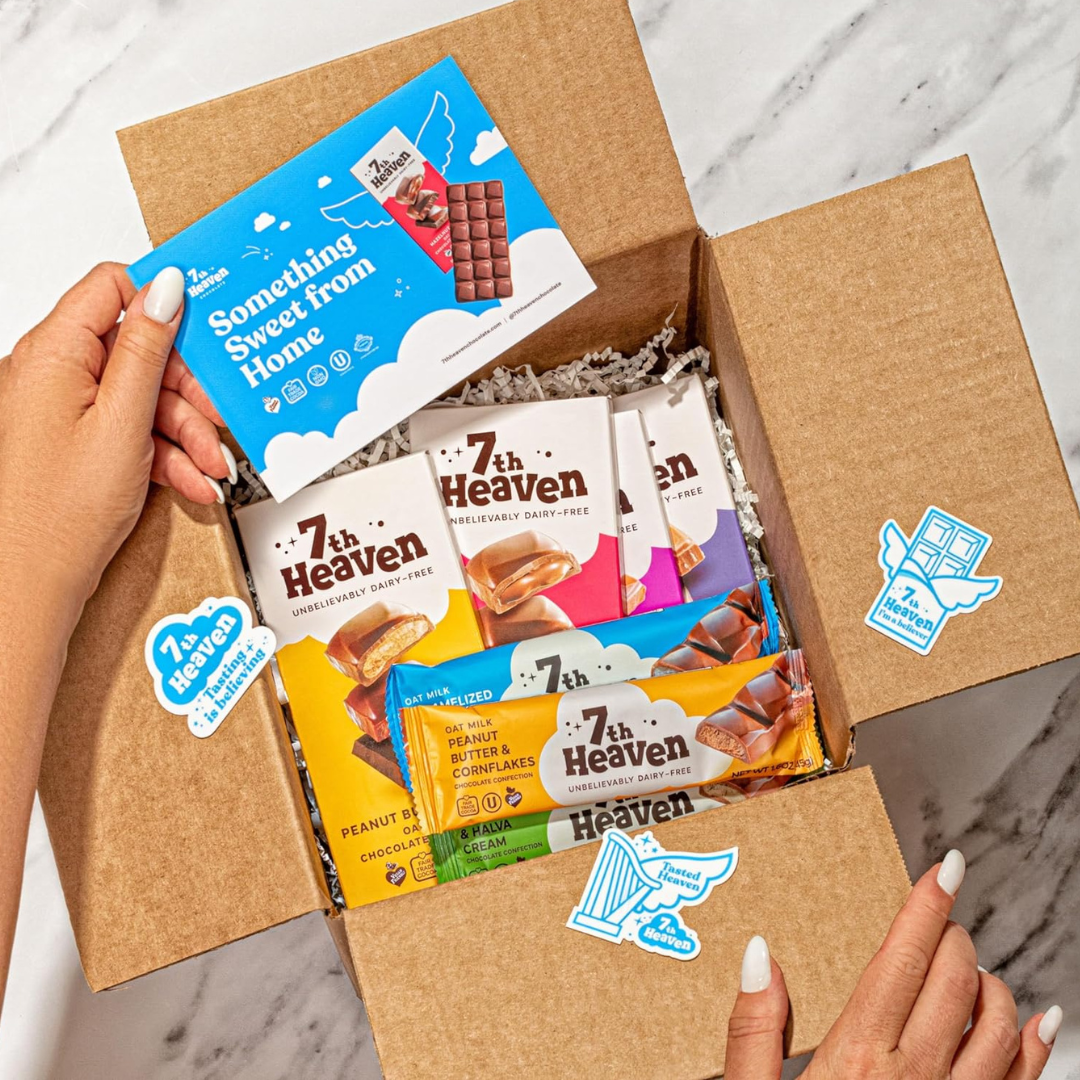 7th Heaven Chocolate - Wholesale Chocolate Bar - Vegan Oat Milk Chocolate Bar: Caramel & Sea Salt, Dairy-Free6
