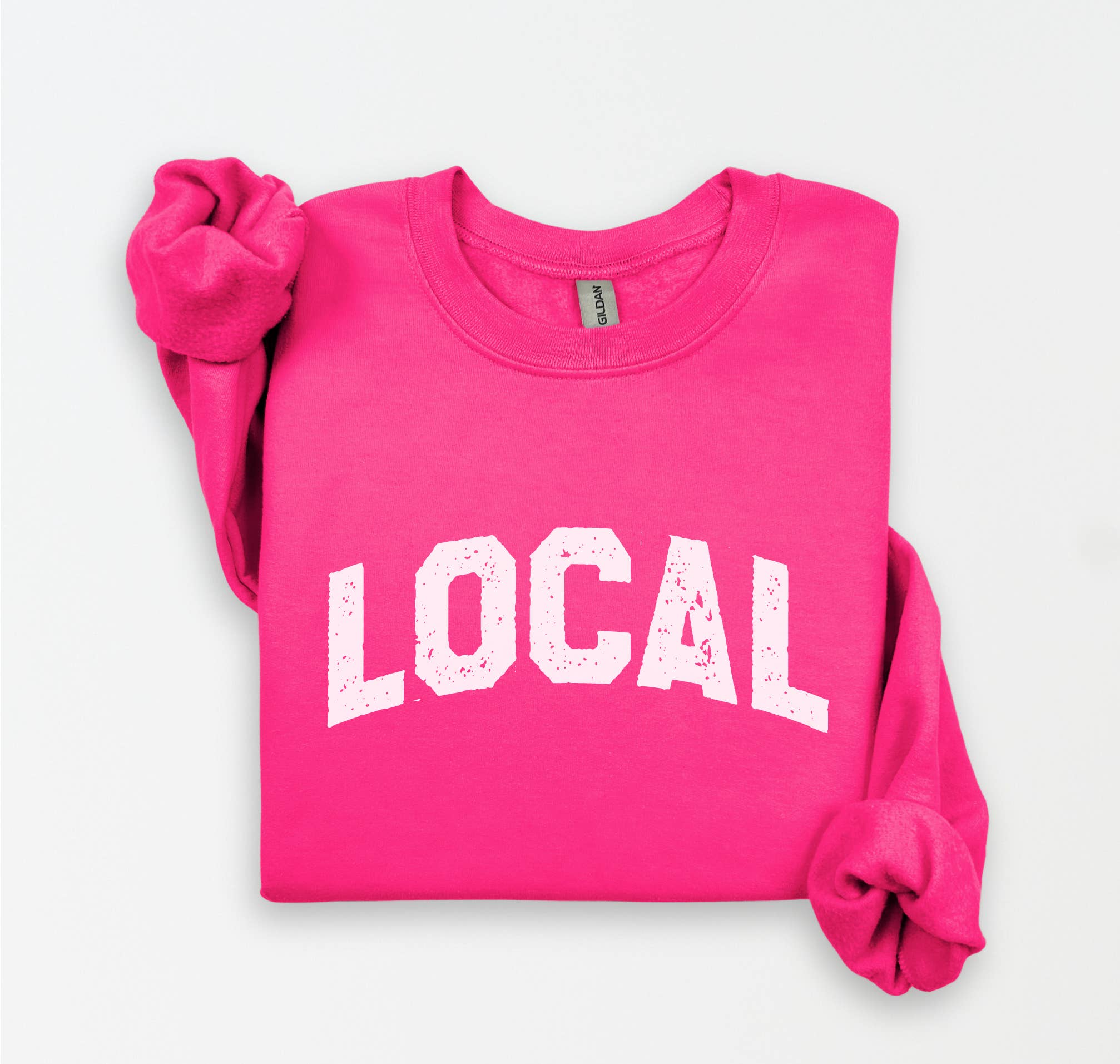 Three Girls Shop - Wholesale Graphic Sweatshirt - Women's - LOCAL Fleece Graphic Sweatshirt