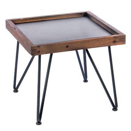 QUADRATISCHER COUCHTISCH AUS METALL/HOLZ für den Großhandel von Willow Group