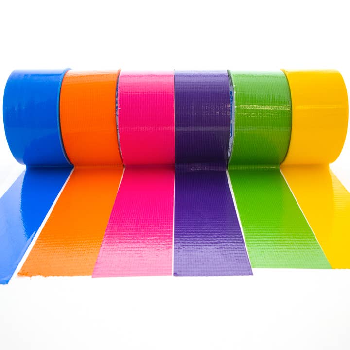 BAZIC Products - Wholesale Tape - 1.88" X 10 Yard Assorted Fluorescent Colored Duct Tape1