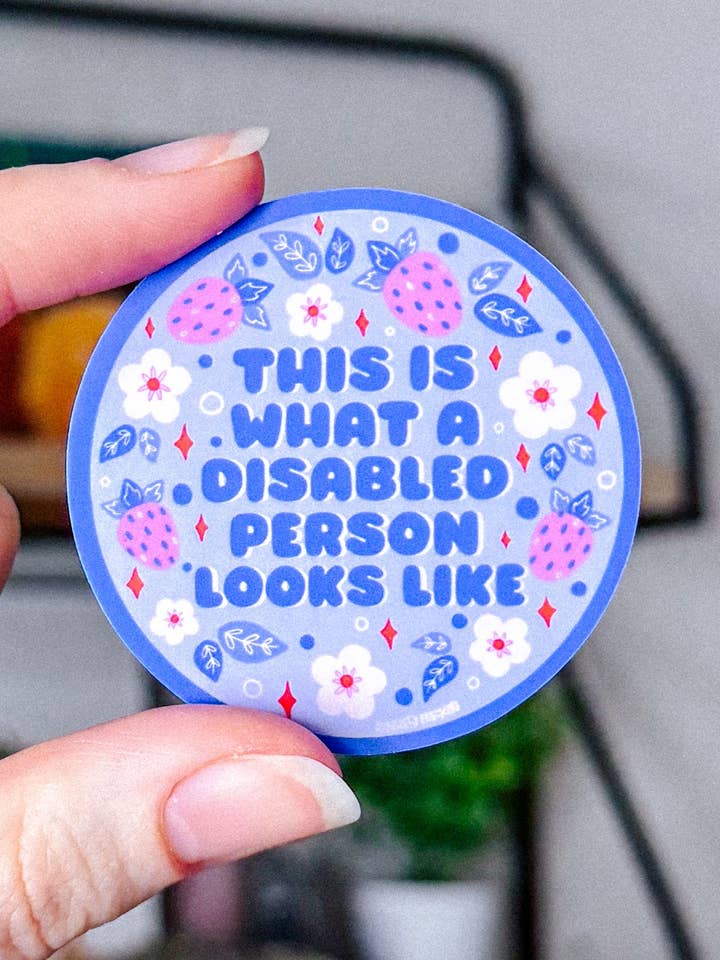 C'est à ça que ressemble une personne handicapée Autocollant pour la vente par Scarlet’s Freckles