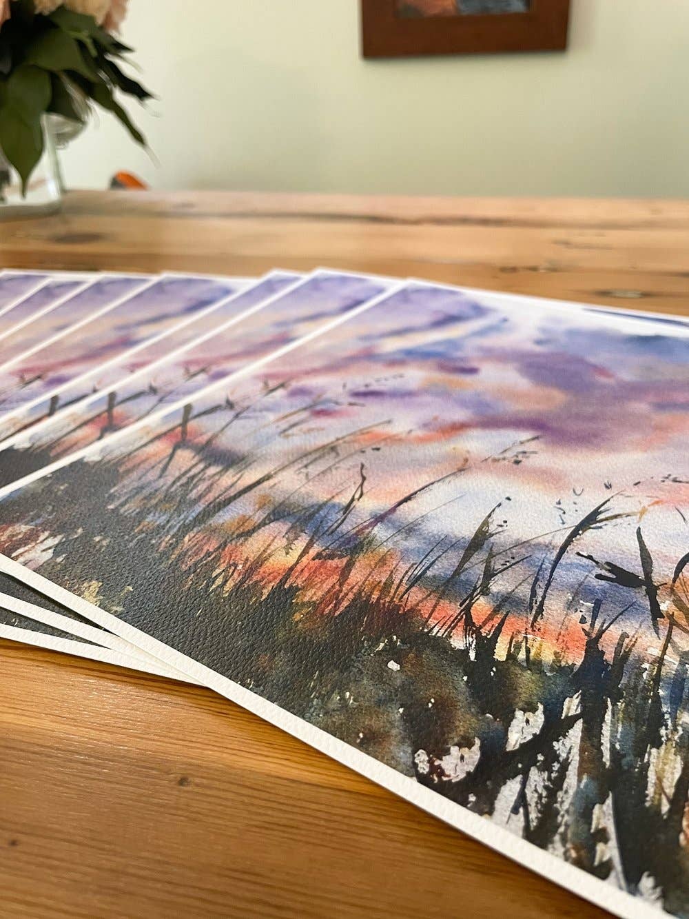 Jess Buckholtz Art - Wholesale Art Print - New Zealand Sunset1