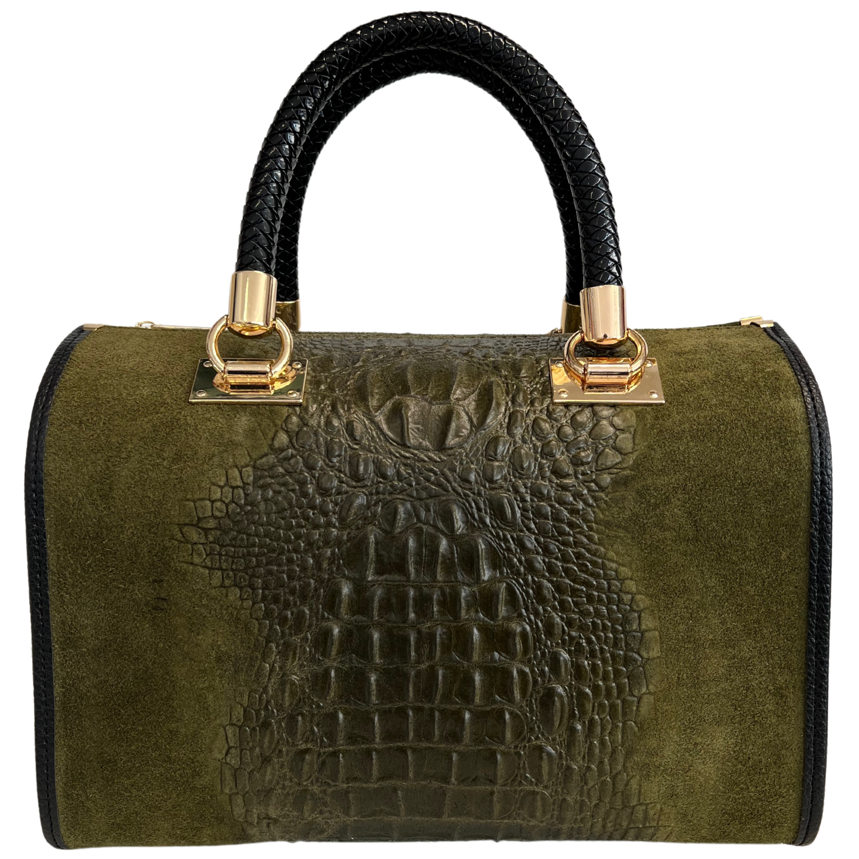 MODARNO - Wholesale Top Handle Bag - Women's - Modarno Women's bag - coconut print suede leather handbag21