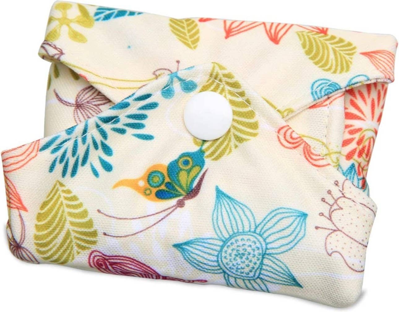 GreenWave - Wholesale Period Underwear - Women's - Cloth Reusable Sanitary Period Pads set of 10 Light Flowers4