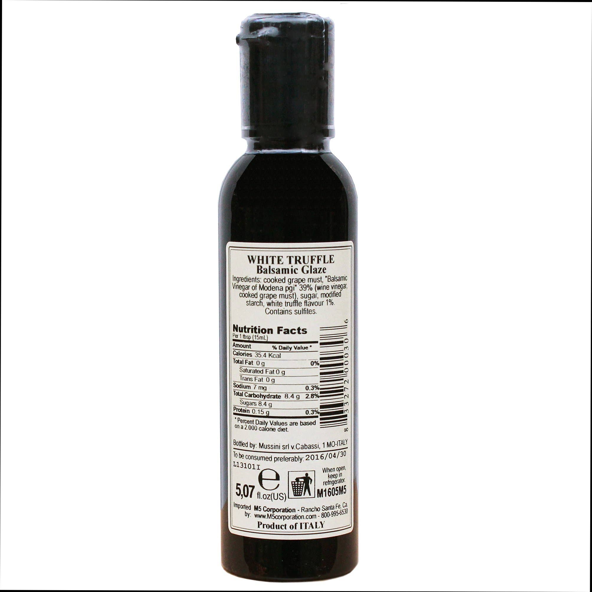 M5 Corporation - Vente Sauces - Glaçage Balsamique aromatisé à la truffe - 5.1oz (150ml)1