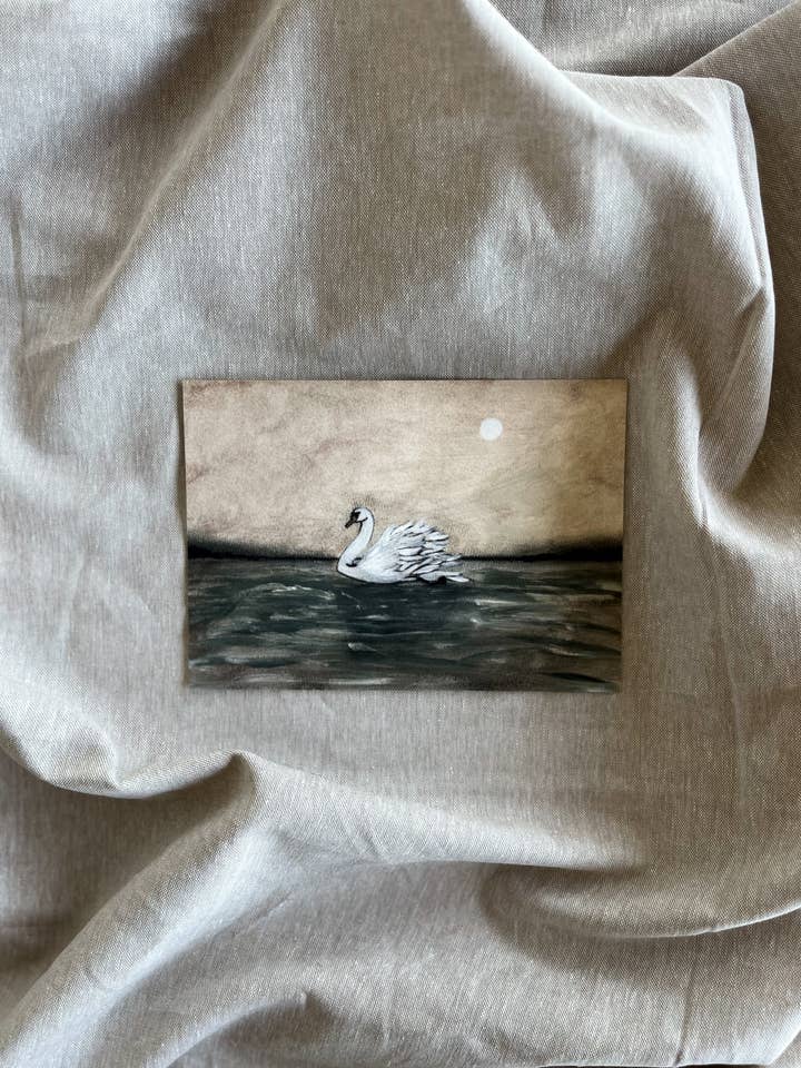 Moonlit Swan for wholesale by Elise Suzanne Fine Art