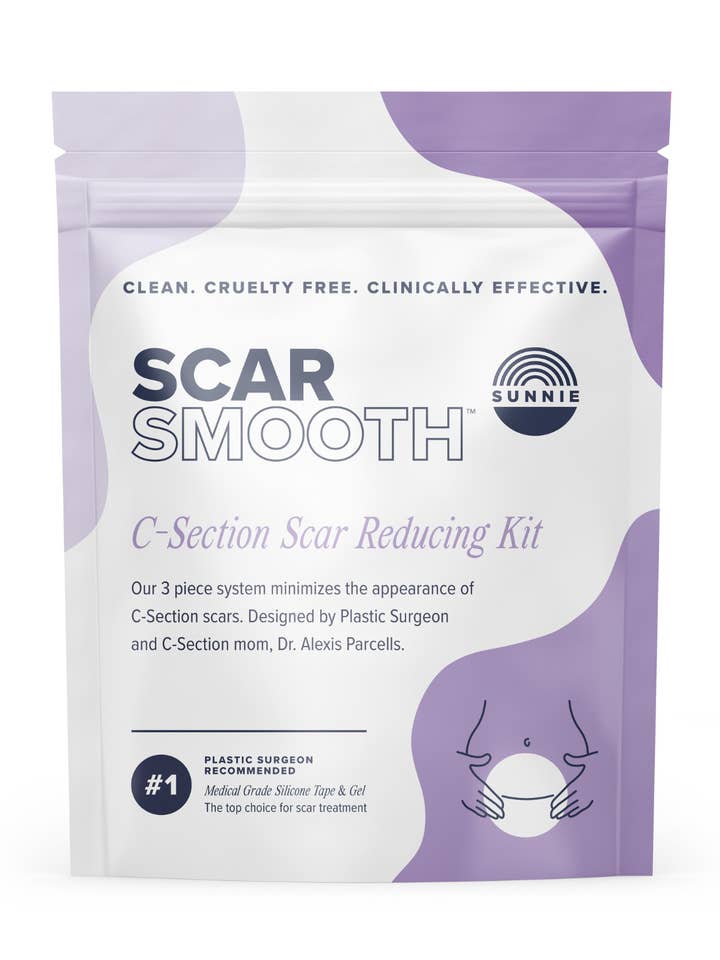 Kit de réduction des cicatrices pour césarienne Scar Smooth™ pour la vente par Sunnie Skincare