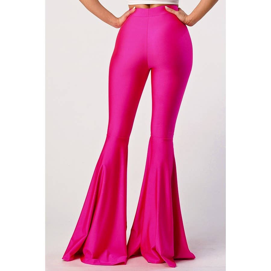 Lime All the Time – wholesale Byxor - Dam – Enfärgad Bell botten Flare Byxor7