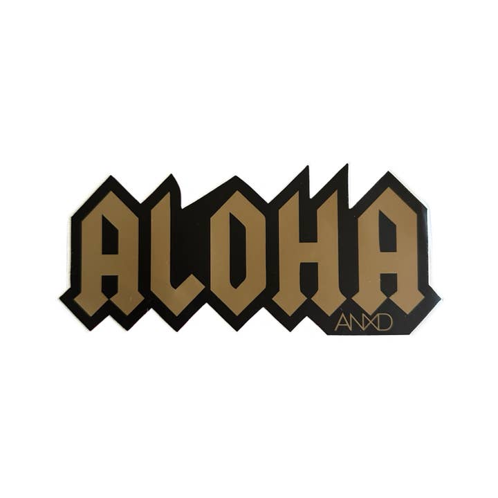 Soley Aloha - Wholesale Sticker - ALOHA METAL ANXD Sticker