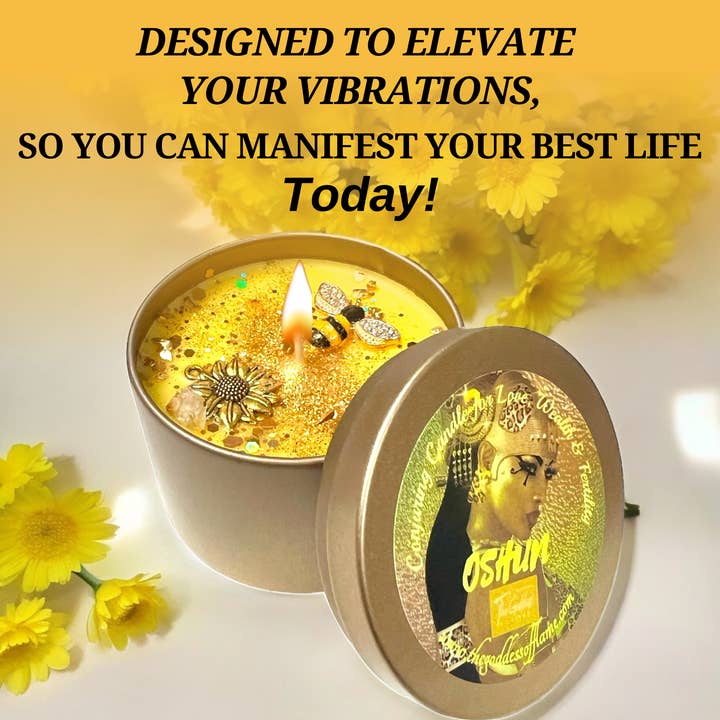 Oro Vela mágica de ofrenda espiritual de Oshun de venta al por mayor en Faire