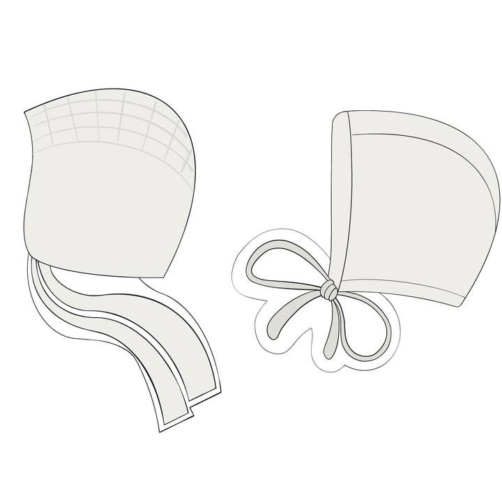 Maison’s Custom Cutters – Großhandel Ausstechformen – Babymütze oder Babyhaube mit Schleife