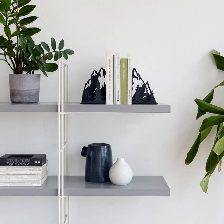 Balvi - Wholesale Bookend - Bookends, Mountains, black, metal2