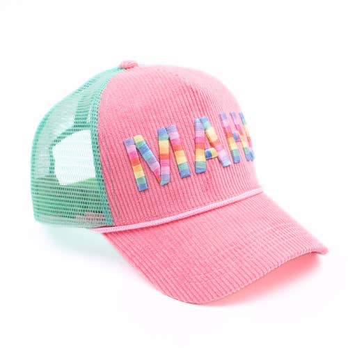 My Fair Mahjong - Wholesale Trucker Hat - Women's - MAHJONG HAT | Corduroy Trucker | MAHJ11