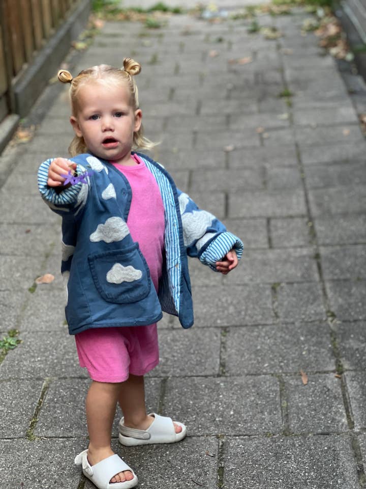 ToutVintage - Wholesale Jacket - Kids - Cotton embroidery jacket cloud KIDS7