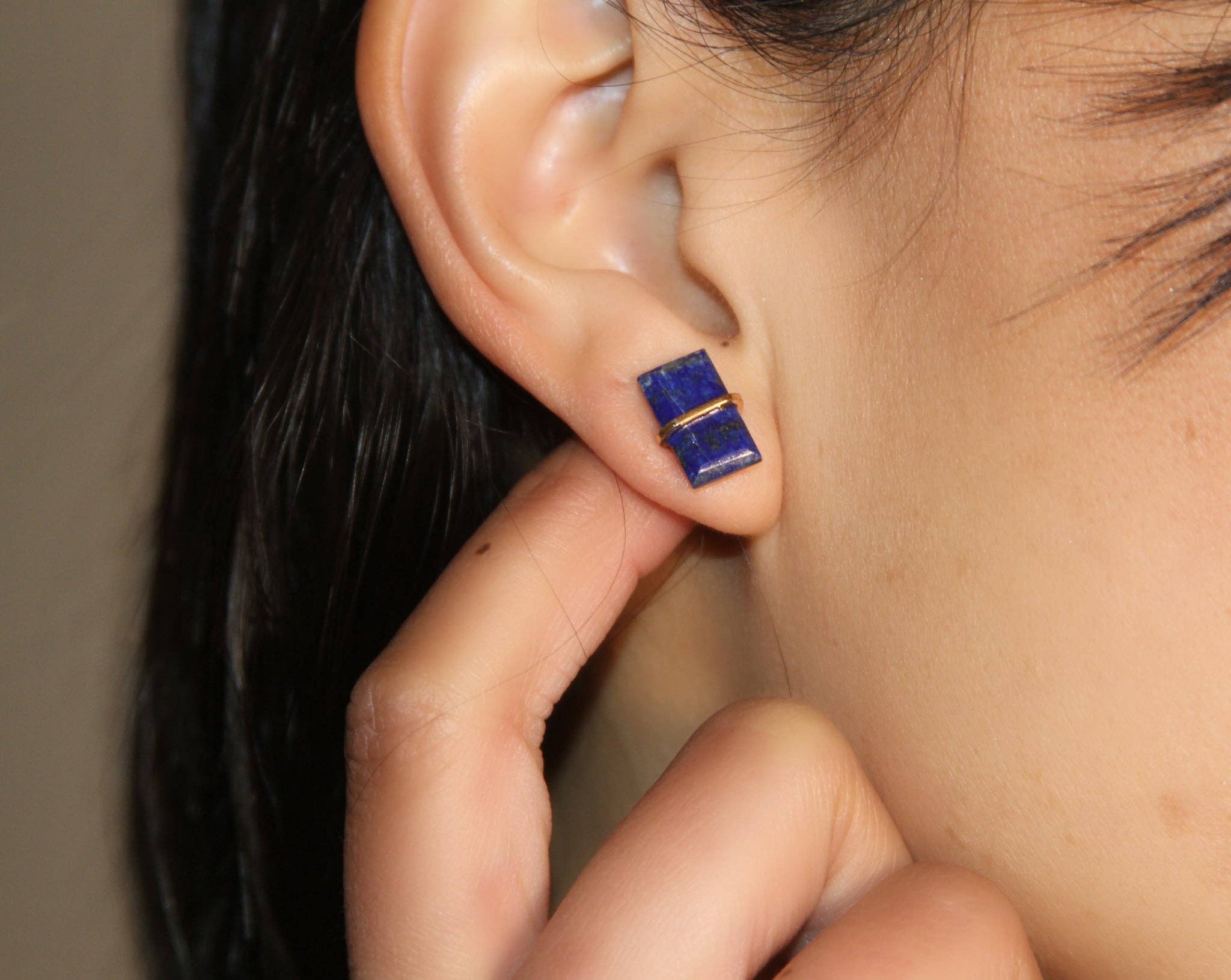 Mabel Chong - Wholesale Stud/Post Earrings - Lapis Studs2