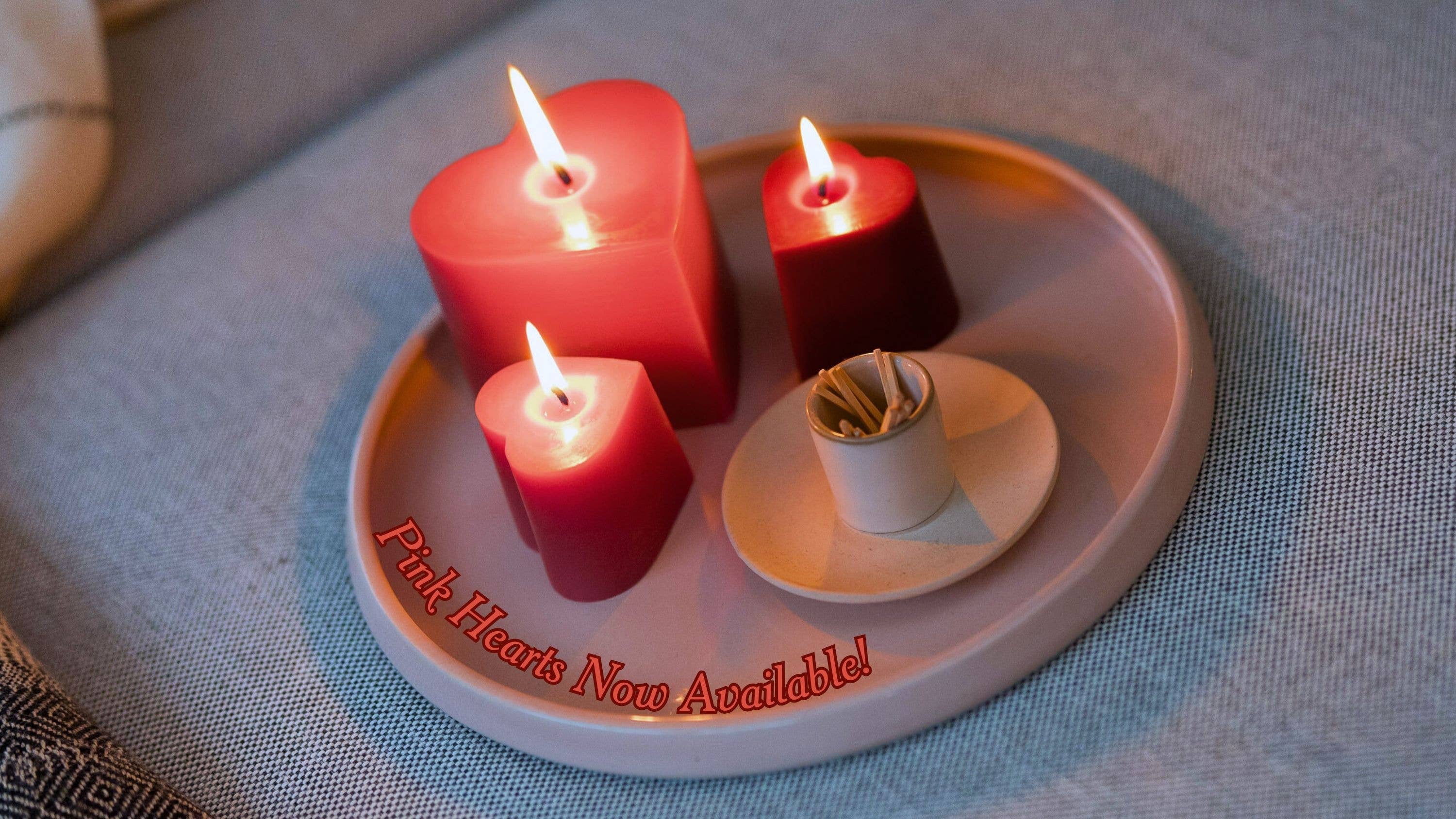 Sunbeam Candles, Inc - Wholesale Novelty Candle - Beeswax Small Hearts8