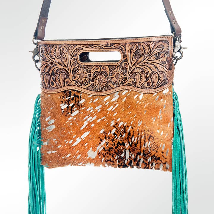 ADBGS146 Crossbody Genuine Western Leather Women Bag Caddy for wholesale by LS Western