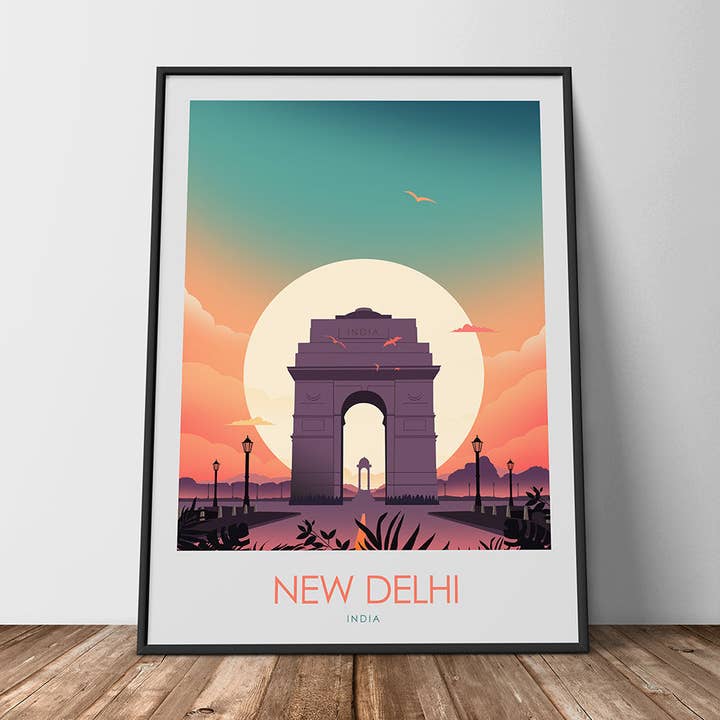 Estampado minimalista de Nueva Delhi para venta al por mayor de Studio Inception