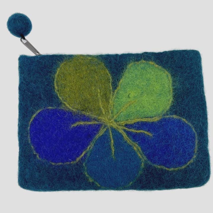 Variation av Floppy Flower Filt Myntväska, Mobil handväska för wholesale av Feltiful