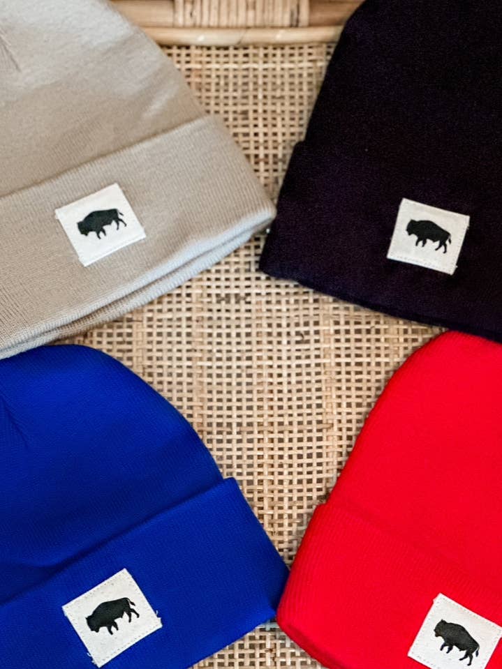BUFFALO BEANIE - BLACK BUFFALO for wholesale by Pittsford MRKT