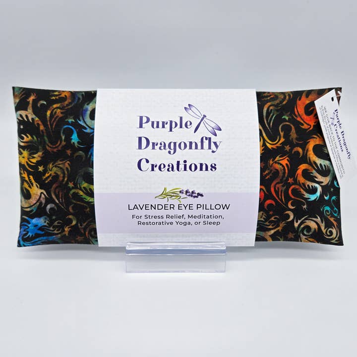 Coussin pour les yeux à la lavande - Dragons pour la vente par Purple Dragonfly Creations