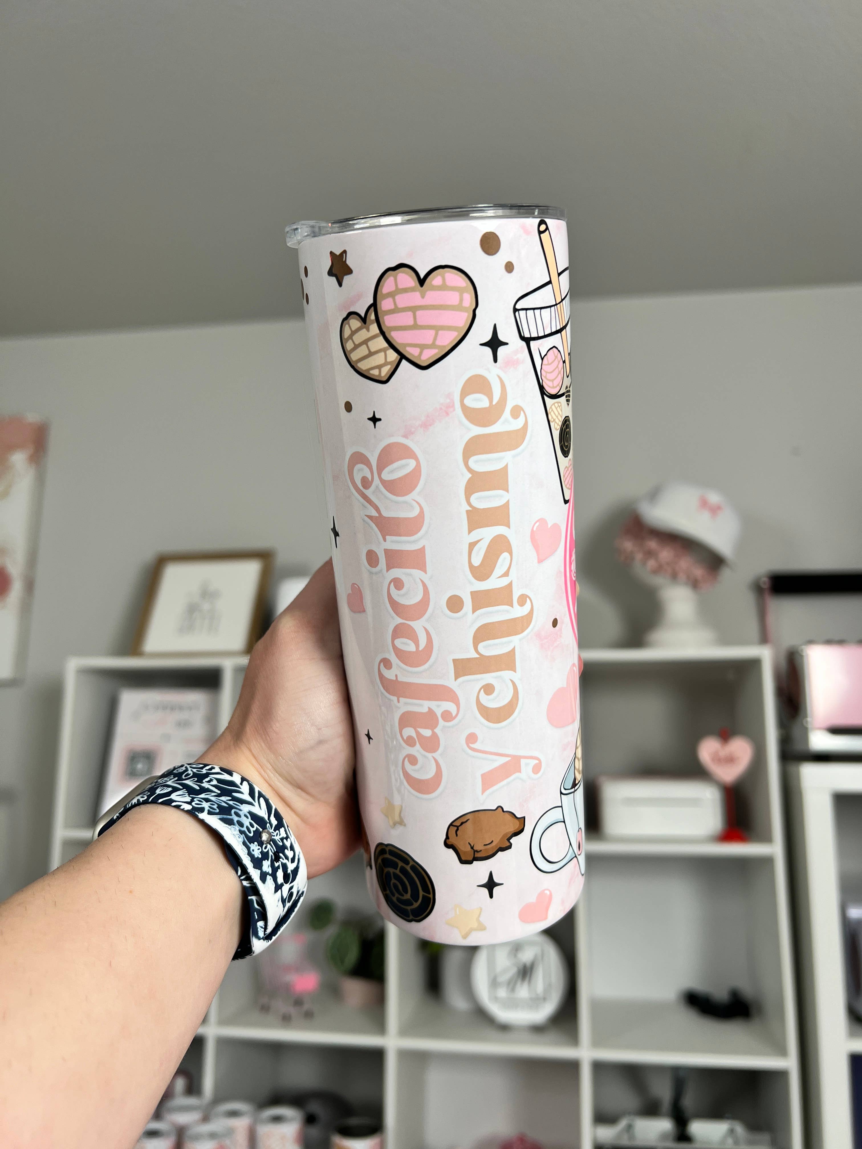 Selena Marie LLC – wholesale Isolerade dryckesvaror – Cafecito Y Chisme Anpassad Rostfri Mugg 20oz #33