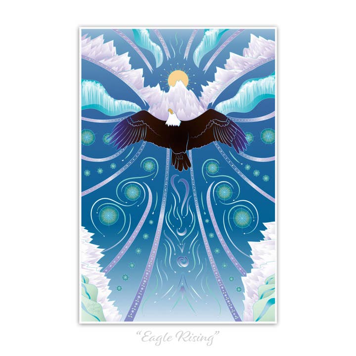Art Poster - Eagle Rising for wholesale by Bella Blue Designs