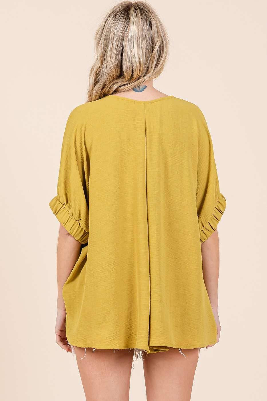 mittoshop – wholesale Blus - Dam – DOLMAN ELASTISK ÄRM ÖVERDIMENSIONERAD TOPP12