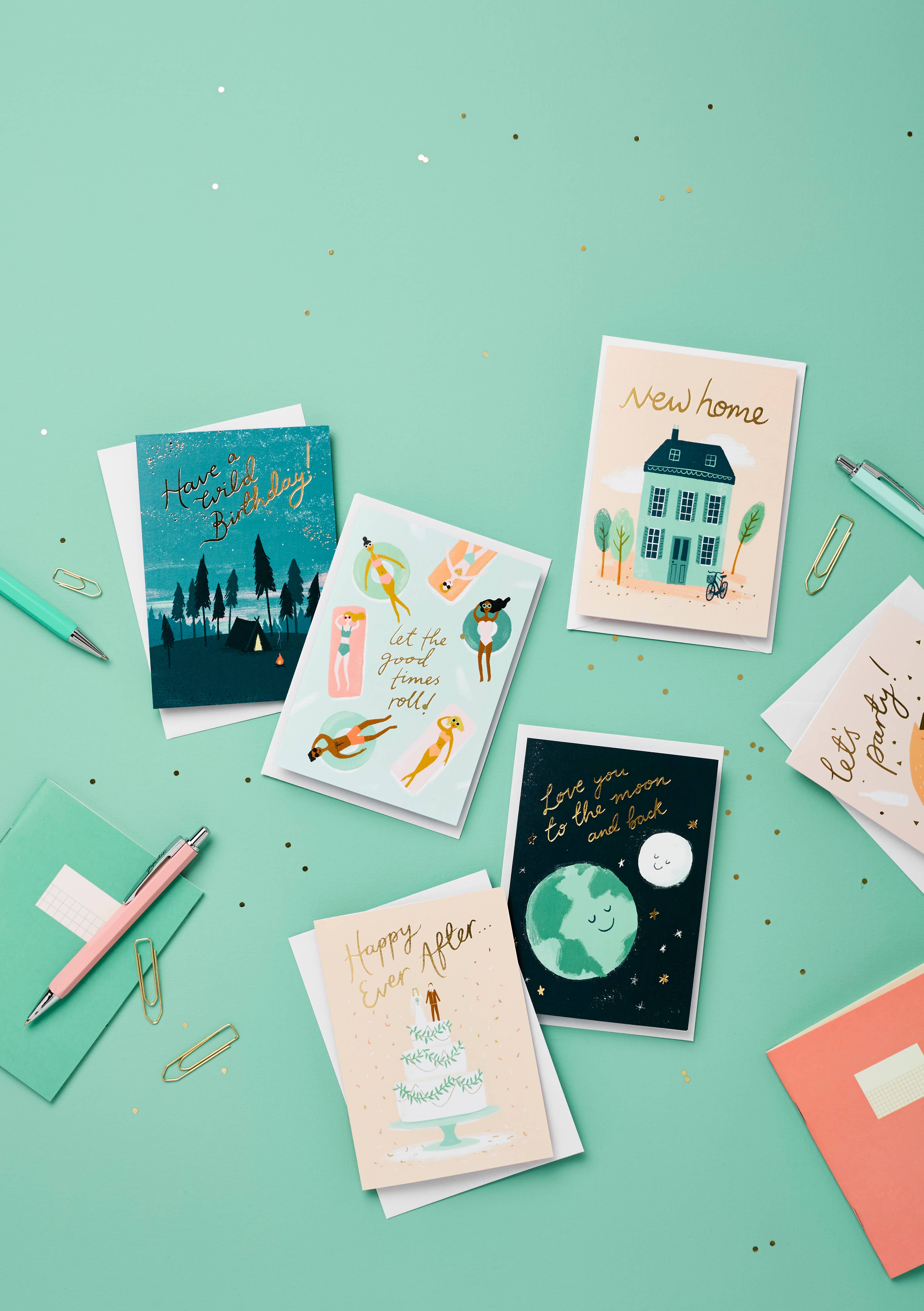 Stormy Knight - Wholesale Wedding Card - Happy Ever After Wedding Card | Luxury Gold Foil Card2