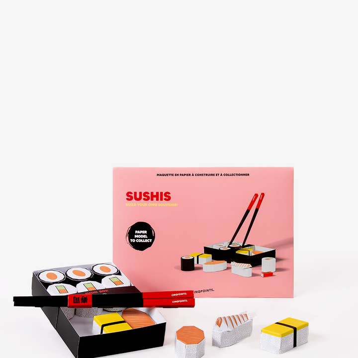 Cinqpoints - Wholesale DIY Craft Kit - Summer Gift Sushis paperart to build